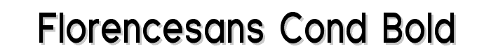 Florencesans Cond Bold font